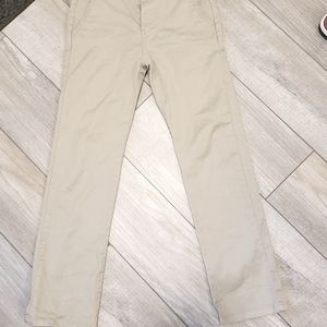 Boys Uniform Pants chino khakis sz 14 adjustable waist.